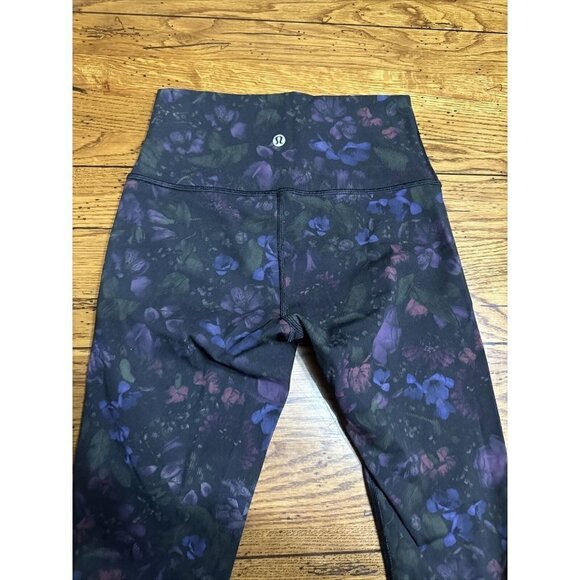 lululemon L71 Frozen Flourish Multi Wunder Under Crop LeggingFloral Print 4 - Picture 3 of 7